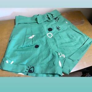 CAPULET PETRA BELTED SHORT CARNIVAL PRINT (S)